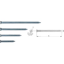 Meridyen Buldex Vida 7,5X150 Dubelsiz Vida 15 cm 10 Adet