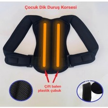 Çocuk Için Balenli Korse Medikal Kifos Skolyox Dik Durus Korsesi Kız-Erkek)