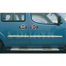 S-Dizayn Fiat Doblo Krom Yan Kapı Çıtası 4 Prç 2000-2006