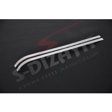 S-Dizayn Citroen Berlingo Krom Sürgülü Kapı Çıtası 2 Prç 2008-2018
