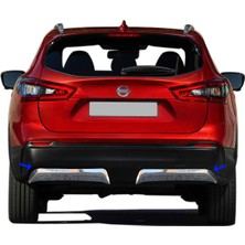 S-Dizayn Nissan Qashqai Krom Arka Difüzör 2 Prç. 2017-2021