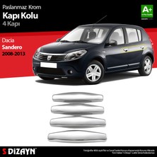 S-Dizayn Dacia Sandero Krom Kapı Kolu 4 Kapı 2008-2013