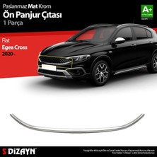Fiat Egea Cross Krom Ön Panjur Çıtası 2020 Üzeri Mat Krom A+ Kalite