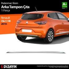 S-Dizayn Renault Clio 5 Krom Arka Tampon Çıtası 2019-2023
