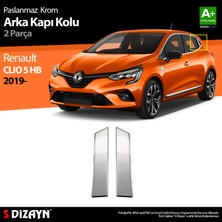 S-Dizayn Renault Clio 5 Krom Kapı Kolu Arka 2 Prç. 2019 Üzeri
