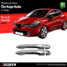 S-Dizayn Renault Clio 4 HB Krom Ön Kapı Kolu 2 Kapı 2012-2019