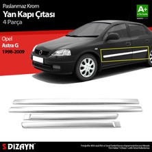 Opel Astra G Krom Yan Kapı Çıtası 4 Prç 1998-2009