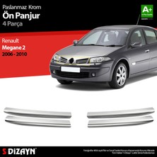 Renault Megane 2 Krom Ön Panjur 4 Prç 2006-2010