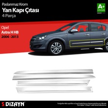 Opel Astra H Hb Krom Yan Kapı Çıtası 4 Prç 2004-2013