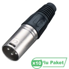 Losen LA1006 Xlr 3-Pin Erkek Konnektör ( 10 Lu Paket )