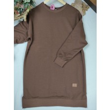 Almina Iki Iplik Pamuk Penye Tesettür Tunik Sweatshirt