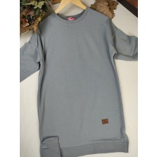 Almina Iki Iplik Pamuk Penye Tesettür Tunik Sweatshirt
