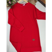 Almina Iki Iplik Pamuk Penye Tesettür Tunik Sweatshirt