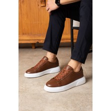 Safari Ayakkabı Tommy Erkek Deri Sneaker Ayakkabı Kahverengi