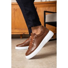 Safari Ayakkabı Tommy Erkek Deri Sneaker Ayakkabı Kahverengi