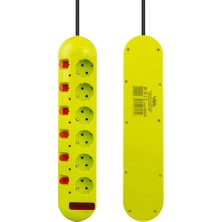 Vea VE-E60 6lı 1.5 Metre Ayrı Anahtarlı Grup Priz