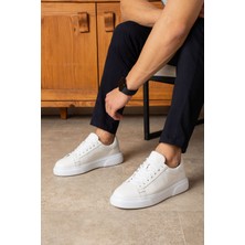 Safari Ayakkabı Tommy Erkek  Deri Sneaker Ayakkabı Beyaz