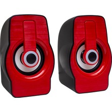 Yeni Estevia Xdn MV-4941 Rgb Işikli USB Hoparlör - Speaker (2*3 Watt - 4 Ohm) Company