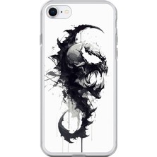 Dali Design iPhone 6 Uyumlu Şeffaf Kılıf Venom Tasarımlı