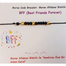 Crystal Atelier Bff Miyuki Mors Bileklik Bff, Çift, Arkadaşlık, Sevgili Bilekliği Dostluk Bilekliği Bff Bileklik