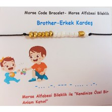 Brother Miyuki Mors Bileklik Bff Bileklik Arkadaşlık Bileklik Dostluk Kardeşlik Bilekliği