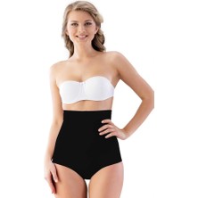 Siyah Emay 2813 Yüksek Bel Slip Lazer Korse
