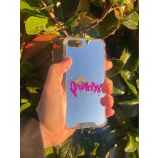 Just Cheap Store Apple iPhone Se 2020 Uyumlu Aynalı Prenses Desenli Darbe Kamera Korumalı Silikon Telefon Kılıfı