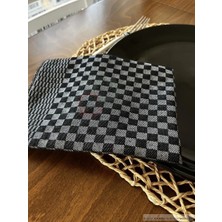 Kamdu 4 Adet 40 x 60 cm  Ekose Desen, Alman Peçetesi, Mutfak Havlusu, Kurulama Havlusu, Mutfak Havlusu