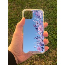 Just Cheap Store Apple iPhone 11 Pro Uyumlu Aynalı Mor Ötesi Desenli Darbe Kamera Korumalı Silikon Telefon Kılıfı
