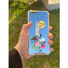 Just Cheap Store Apple iPhone 6s Plus Uyumlu Aynalı Emoji Desenli Darbe Kamera Korumalı Silikon Telefon Kılıfı