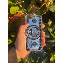 Just Cheap Store Apple iPhone 7 Uyumlu Aynalı Dolar Desenli Darbe Kamera Korumalı Silikon Telefon Kılıfı