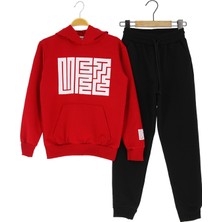 Crassi Kız Çocuk Eşofman Takımı Kapüşonlu Cepli