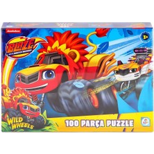 BL0048 Blaze Monster Machines 100 Parça Puzzle -Laçokids