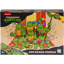 NK0050 Ninja Kaplumbağalar 100 Parça Puzzle -Laçokids