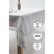 Defne Leke Tutmaz Masa Örtüsü 160x220 - Gri