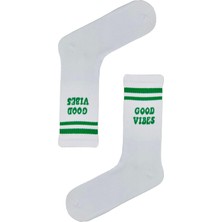 Carnaval Socks Good Vibes Yazılı Tenis Çorap