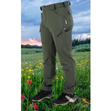 Snowmount Outdoor Trekking Taktikal Likralı Doğa Yürüyüşü Su Itici 9826 HAKİ Pantolon