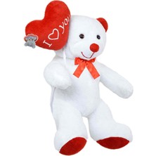 Pandamkee 110 cm Balonlu Beyaz Bobo  Peluş Ayıcık