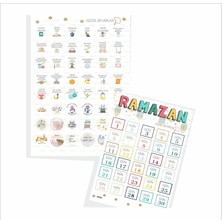 Ramazan Planlayıcı Aktivite Görev Kartı ve Sticker Çocuklara Özel