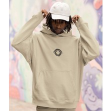 Terzili Giyin Minimalist Antik Erkek Baskılı Oversize Şardonlu Sweatshirt