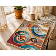 Tontilika Modern Vazo ve Desen Temalı 3'lü Ahşap Çerçeveli Tablo SETI-21 x 30