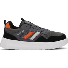 Slazenger MEGA I Erkek Sneaker Koşu & Yürüyüş Ayakkabısı Füme / Turuncu