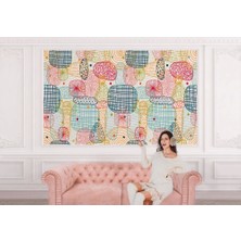 Soyut Renkli Geometrik Şekiller Duvar KAĞIDI-5708