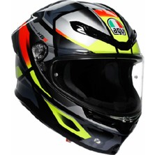 Agv Kask/k6 S Mplk Erazer Black/red Yellow Fluo - M