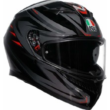 Agv Kask/k3 Mplk Syth Black Redconfiguration - M