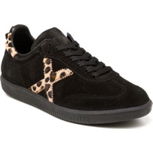 Kadın Sneaker ( Günlük) RC-25Y-088-M-VADE John May Siyah Süet-Leopar
