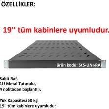 Scs Pazar Kabınet Rafı Her Marka Kabinet ile Uyumlu Ayalanabilir