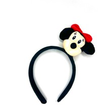 Sevimli Disney Lüks Minnie Mause Peluş Oyuncaklı Kadife Pofuduk Yetişkin Çoçuk 3D Taç Çoçuk Toka Mini Fare