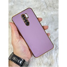 EMZ Aksesuar Gold Kenarlı Silikon Redmi 9 Kılıf