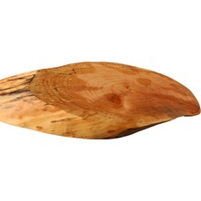 El Yapımı Tek Parça Kızıl Ağacı Doğal Yağlı Kesme Sunum Tahtası (43 x 20 Cm)